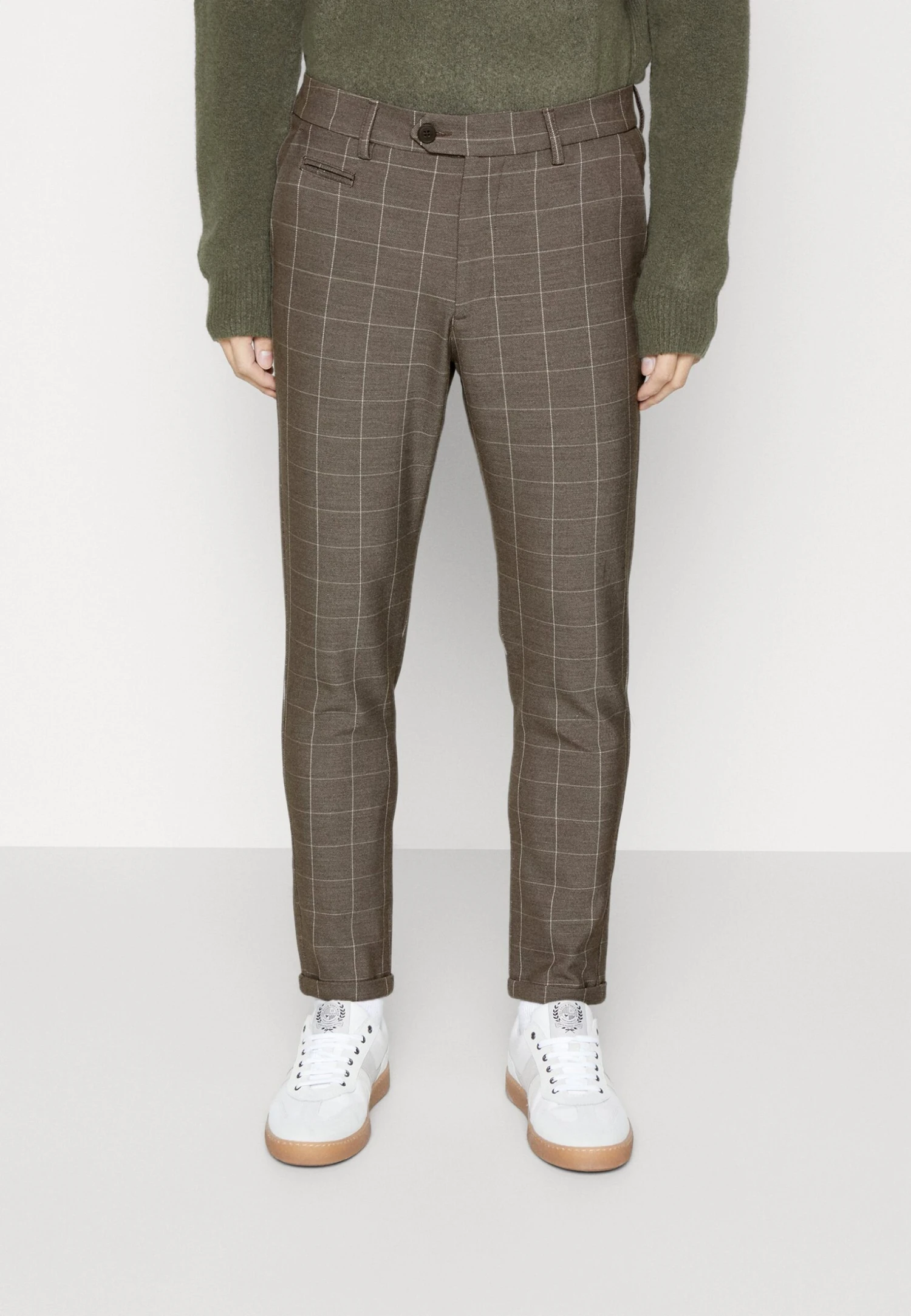 Les Deux Como Check Suit Pants - Broek - Mountain Grey/Ivory 3 Les Deux Como Check Suit Pants - Broek - Mountain Grey/Ivory