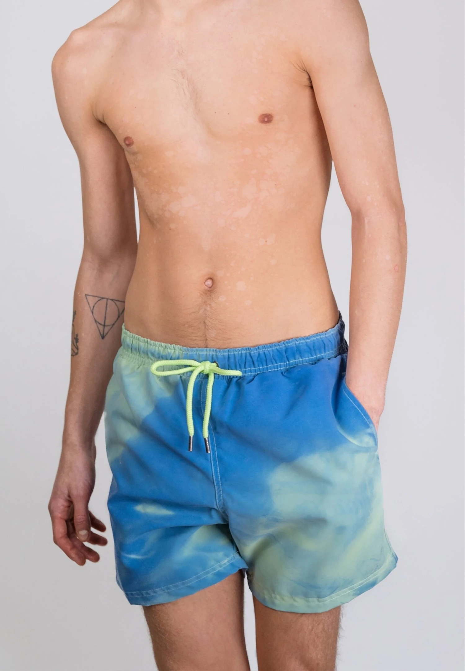 Badeshorts Color Changing - Zwemshorts - Blauw /Groen 3 Badeshorts Color Changing - Zwemshorts - Blauw /Groen