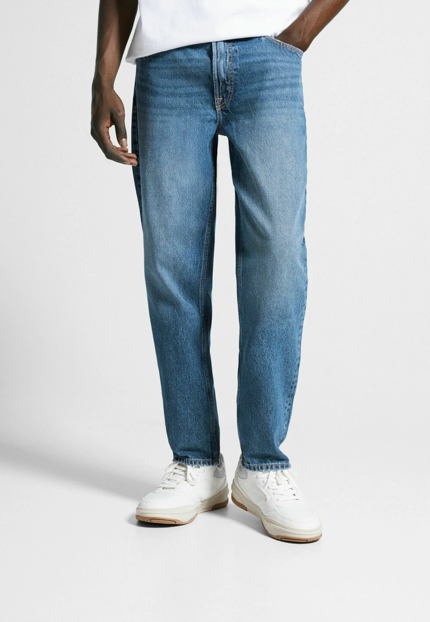BERSHKA Vintage - Straight Leg Jeans - Dark Blue 3 BERSHKA Vintage - Straight Leg Jeans - Dark Blue