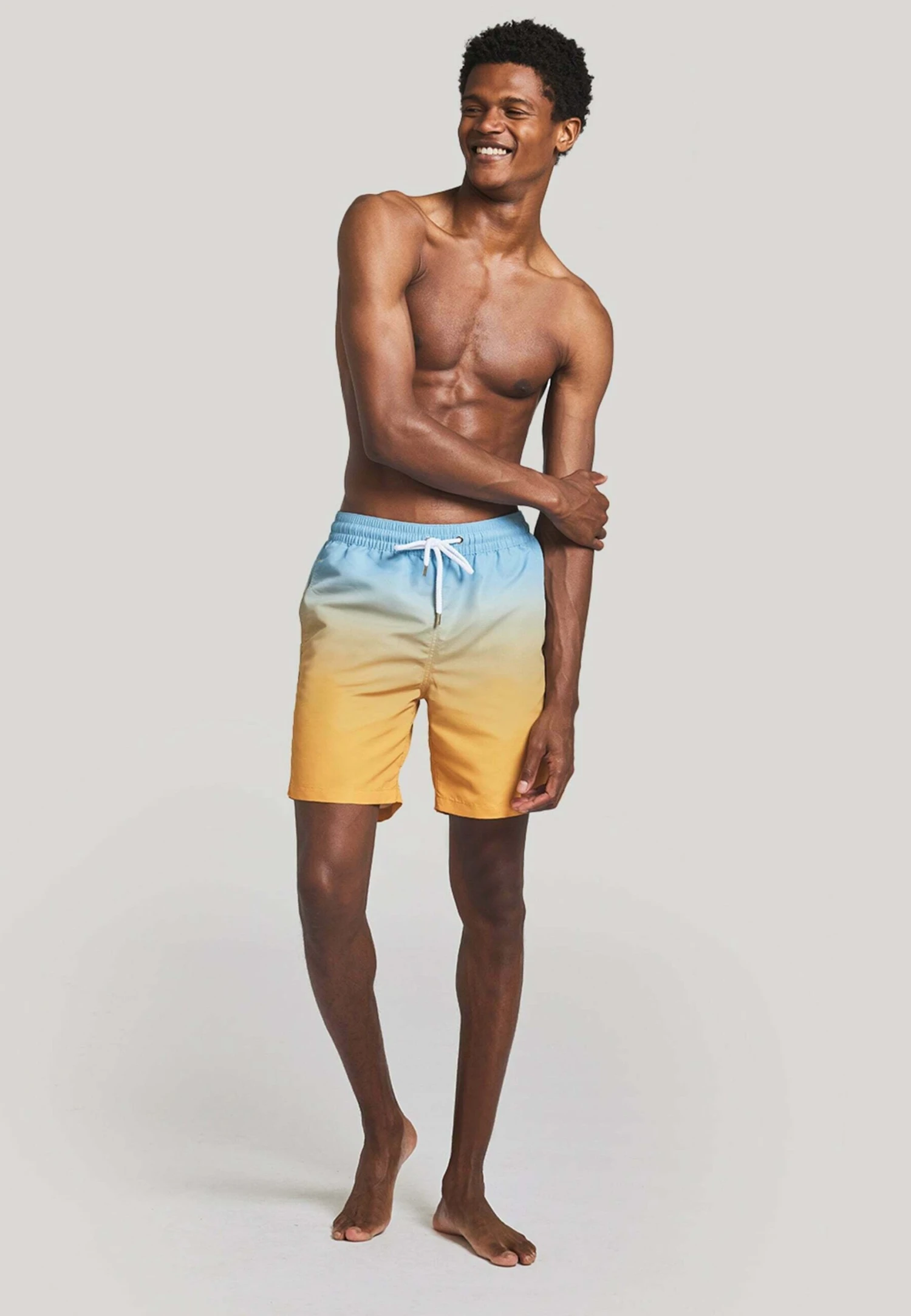 Dip Dye Print - Zwemshorts - Cool Blue Amp Sunset Yellow 4 Dip Dye Print - Zwemshorts - Cool Blue Amp Sunset Yellow - Afbeelding 2